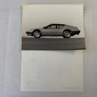 1981 Renault Alpine A310 V6 Car Press Kit Brochure Photos Vintage GERMAN TEXT