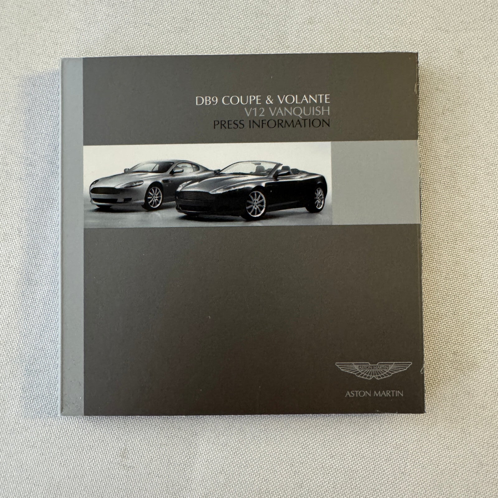 Aston Martin Car Press Kit Photo CD Aston Martin V12 Vanquish DB9 Coupe Volante