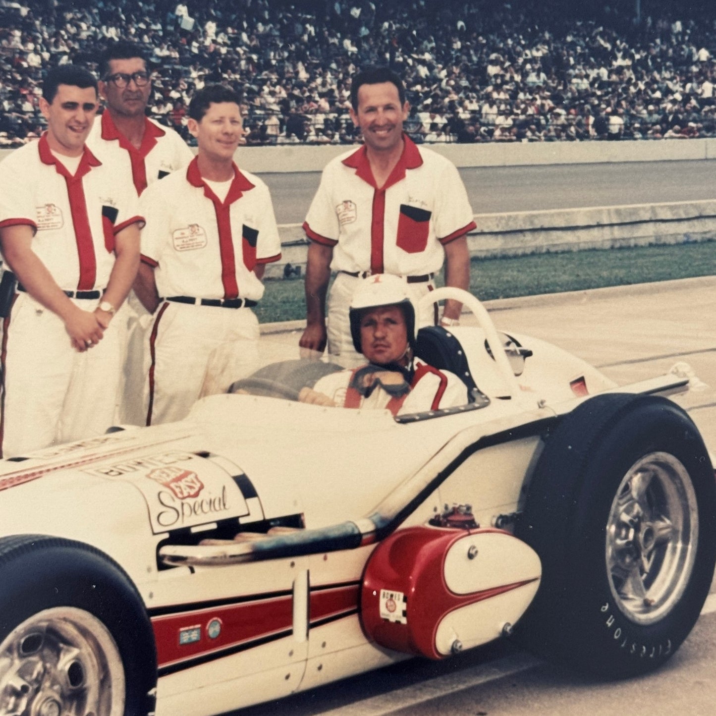 Vintage Indy Racing Photo AJ Foyt 1962 Car Motorsport Modern Print