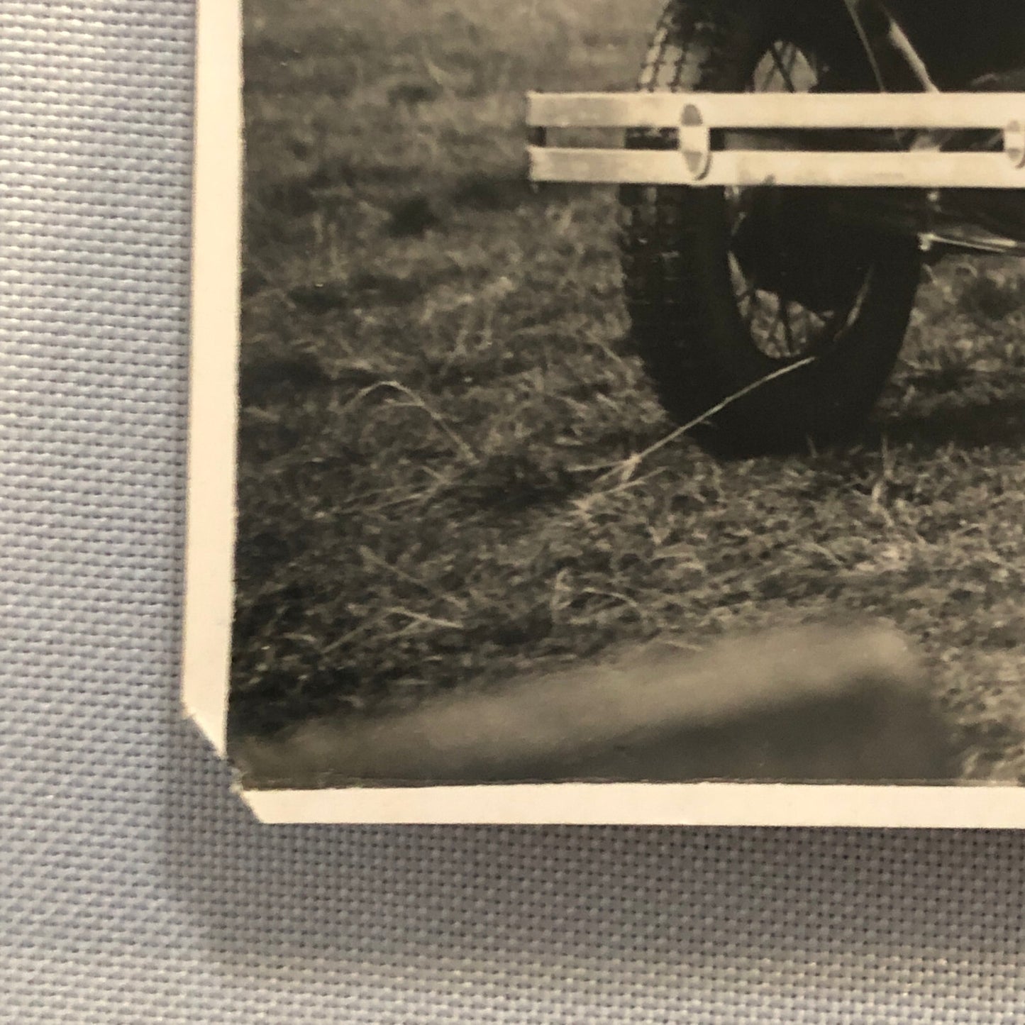 Hannibal Aircraft Landing Wheel with Ford Car Press Photo Photograph Airplane