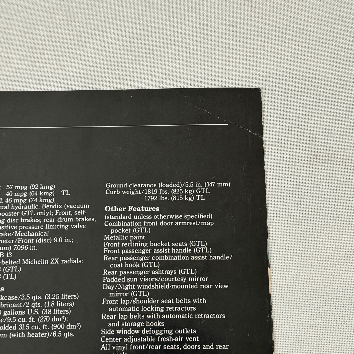 Renault LeCar Car Sales Brochure Catalog Vintage Advertising Canadian