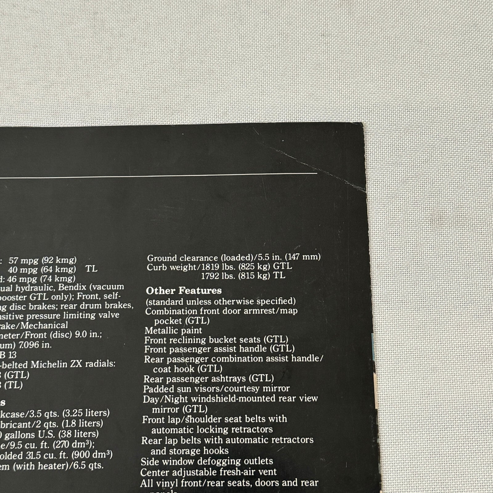 Renault LeCar Car Sales Brochure Catalog Vintage Advertising Canadian