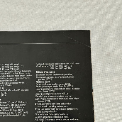 Renault LeCar Car Sales Brochure Catalog Vintage Advertising Canadian