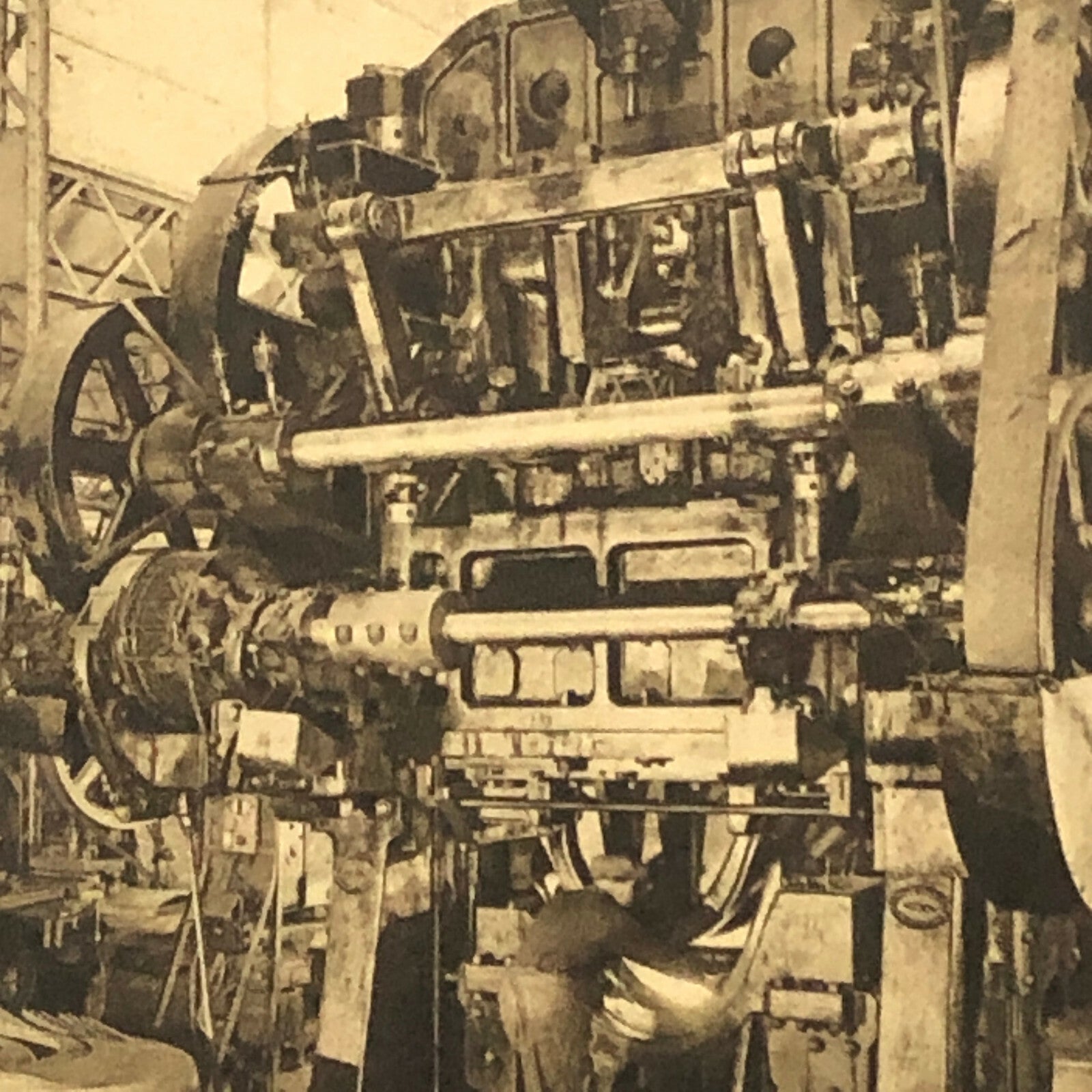 Antique Postcard Post Card Renault Car Factory Plant Machinery 