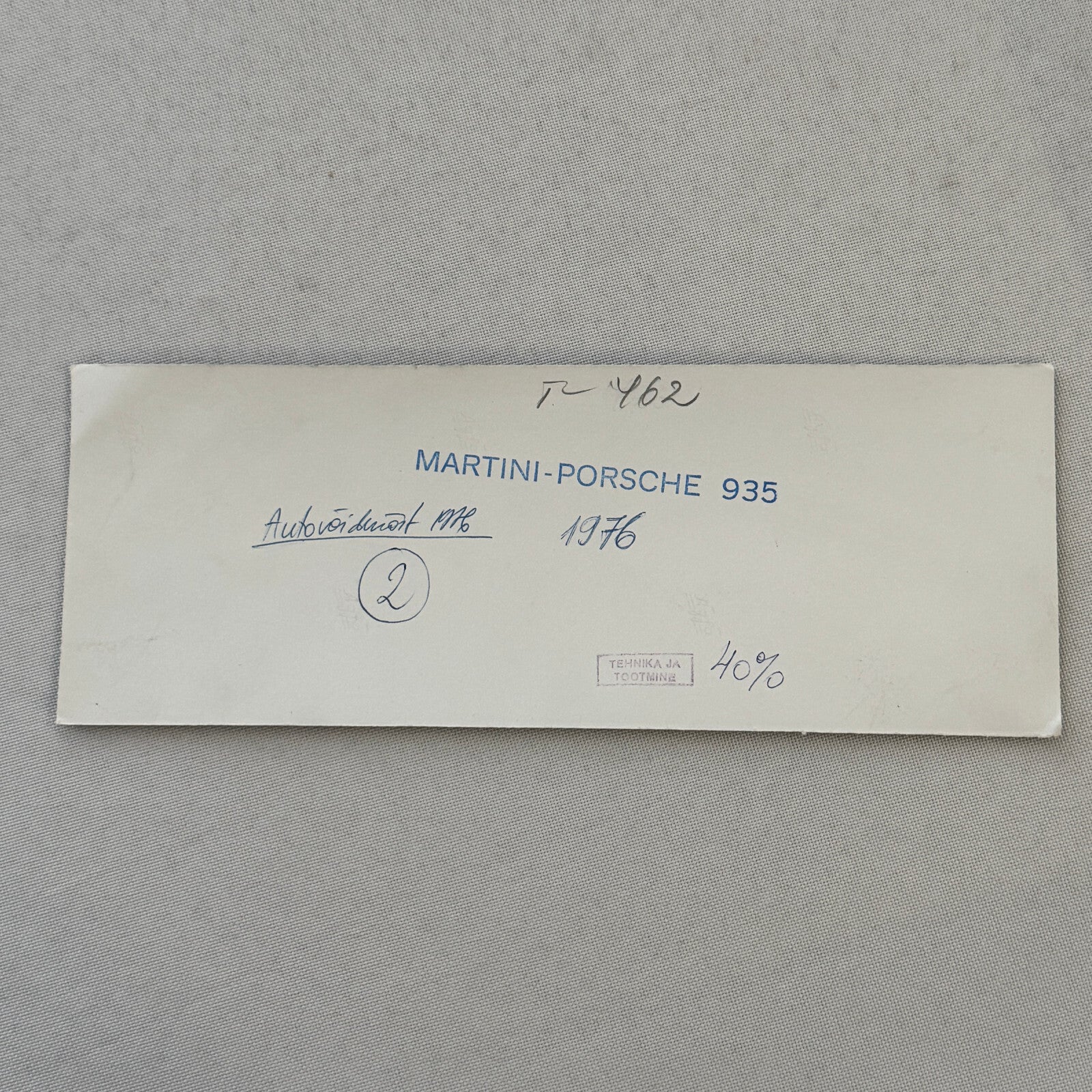 Porsche 935 Martini Racing Car Vintage Photo Photograph Print 1976