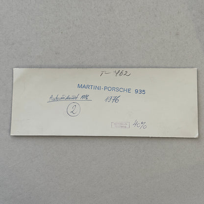 Porsche 935 Martini Racing Car Vintage Photo Photograph Print 1976