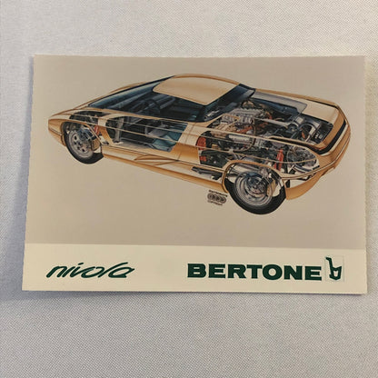 Bertone Nivola Concept Car Factory Press Photo Photograph Print Lot of 4