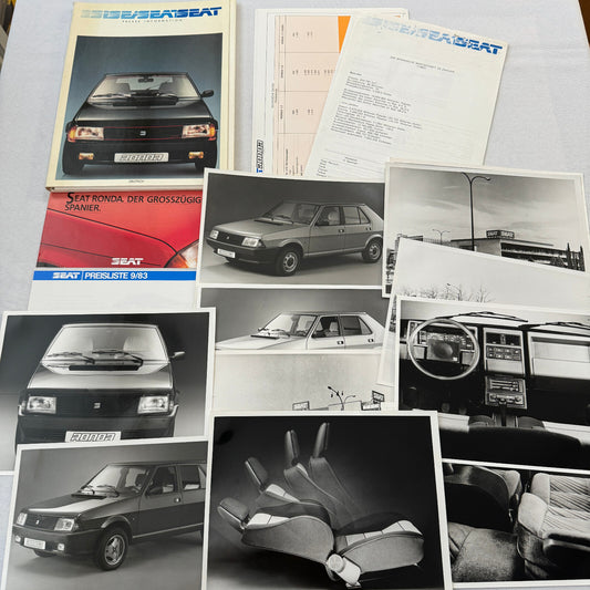 1984 Seat Ronda Press Kit German Text European Brochure Photos