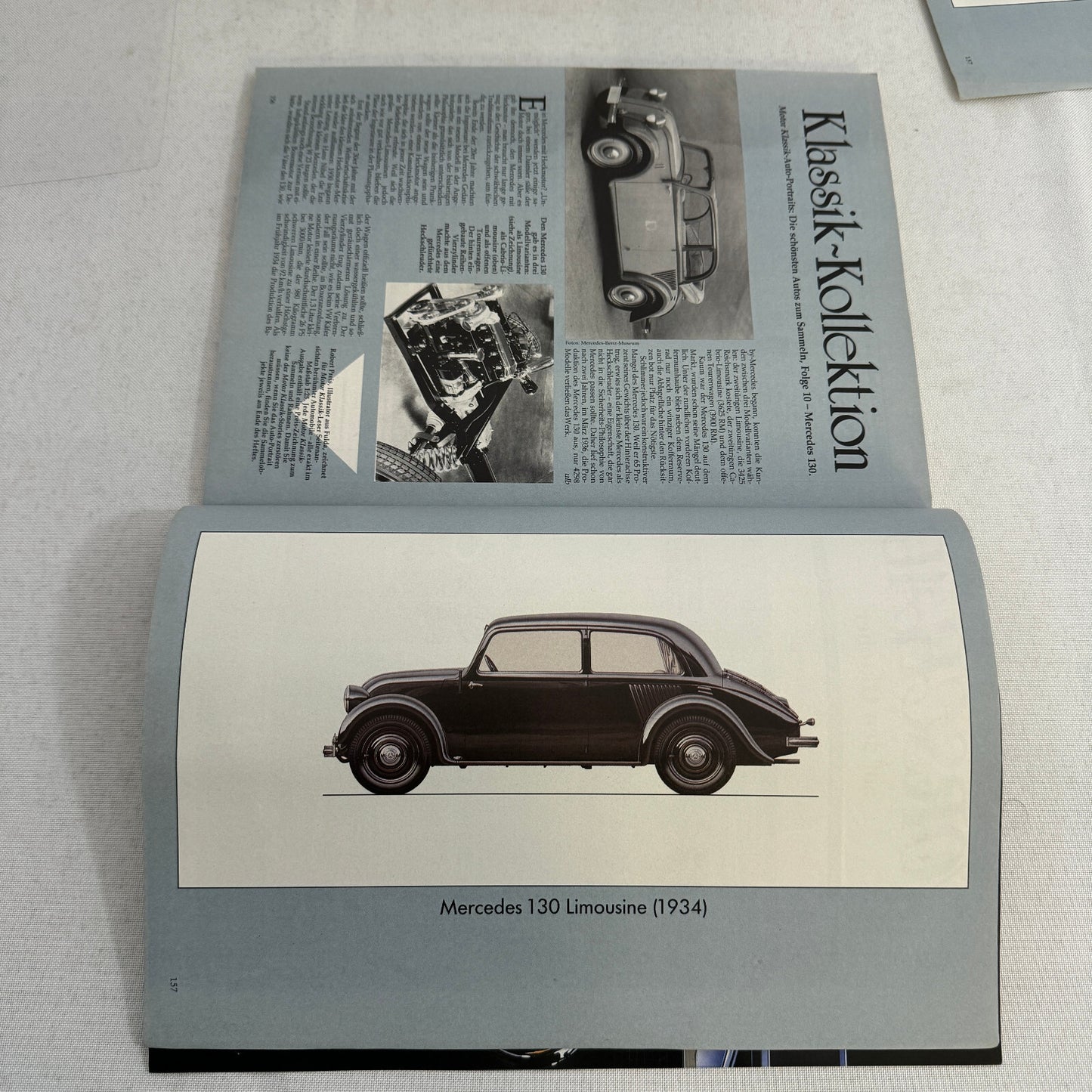 1934 Mercedes Benz 130 W23 Car Illustration Art Drawing Hand Drawn Vintage