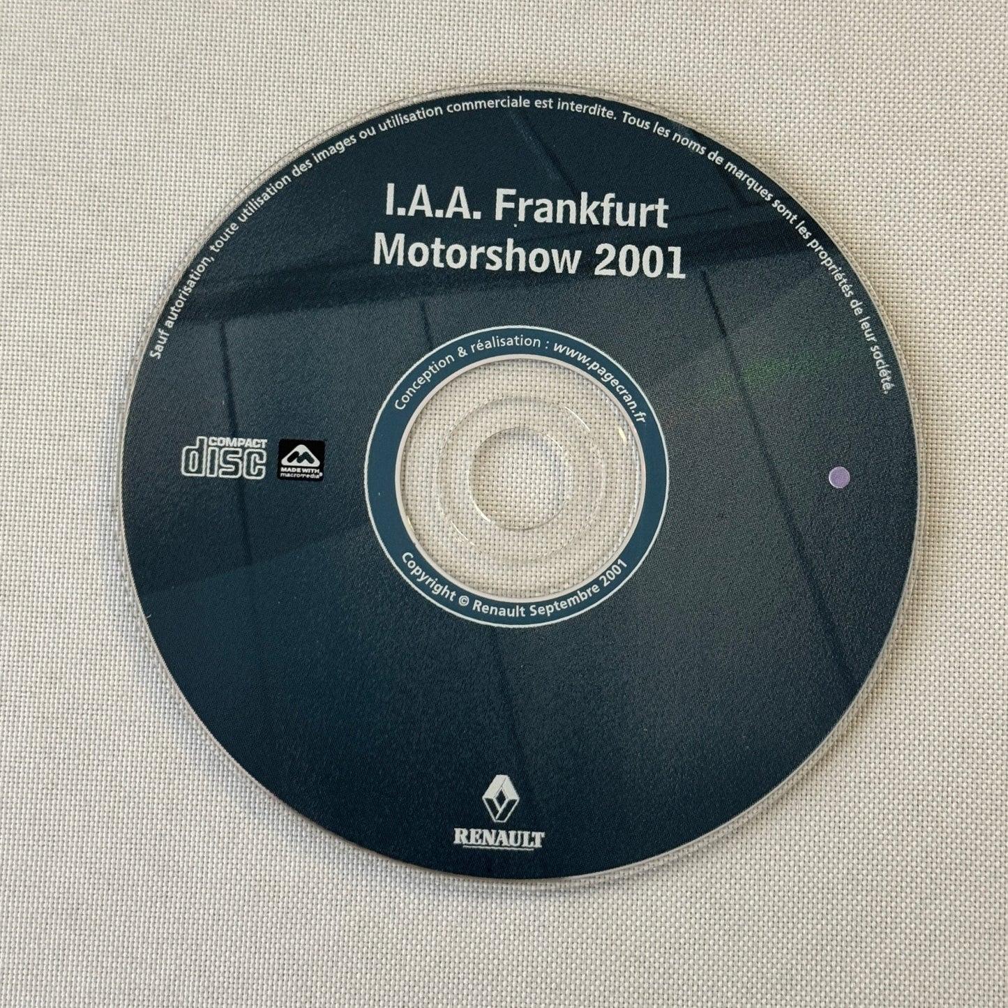 2001 Renault Frankfurt Autoshow Program Photo CD Clio Twingo Kangoo Espace