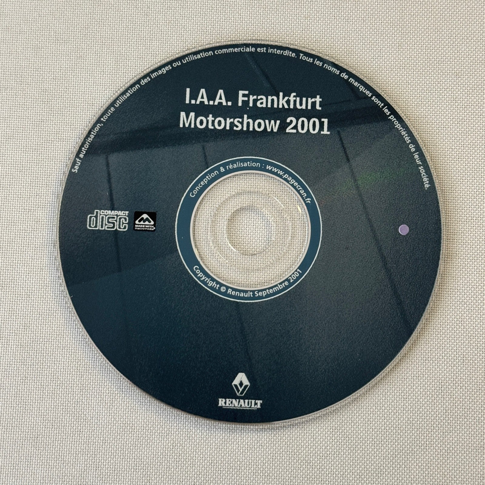 2001 Renault Frankfurt Autoshow Program Photo CD Clio Twingo Kangoo Espace