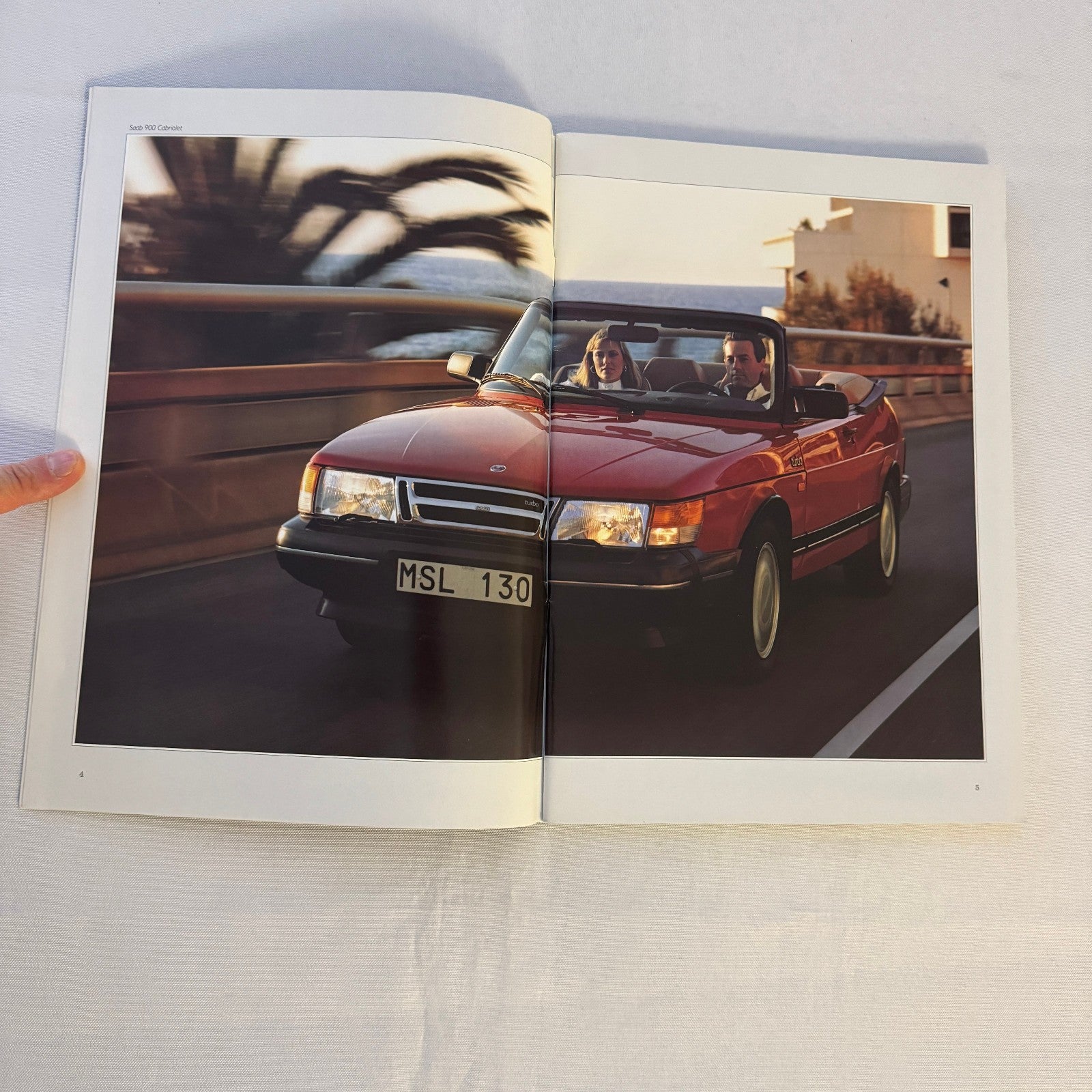 Vintage Saab 900 Car Sales Brochure Catalog 900 Cabriolet 900 Turbo 16S DUTCH