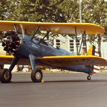 Vintage US Army Aircraft Airshow Photo Large Aviation Photograph Military