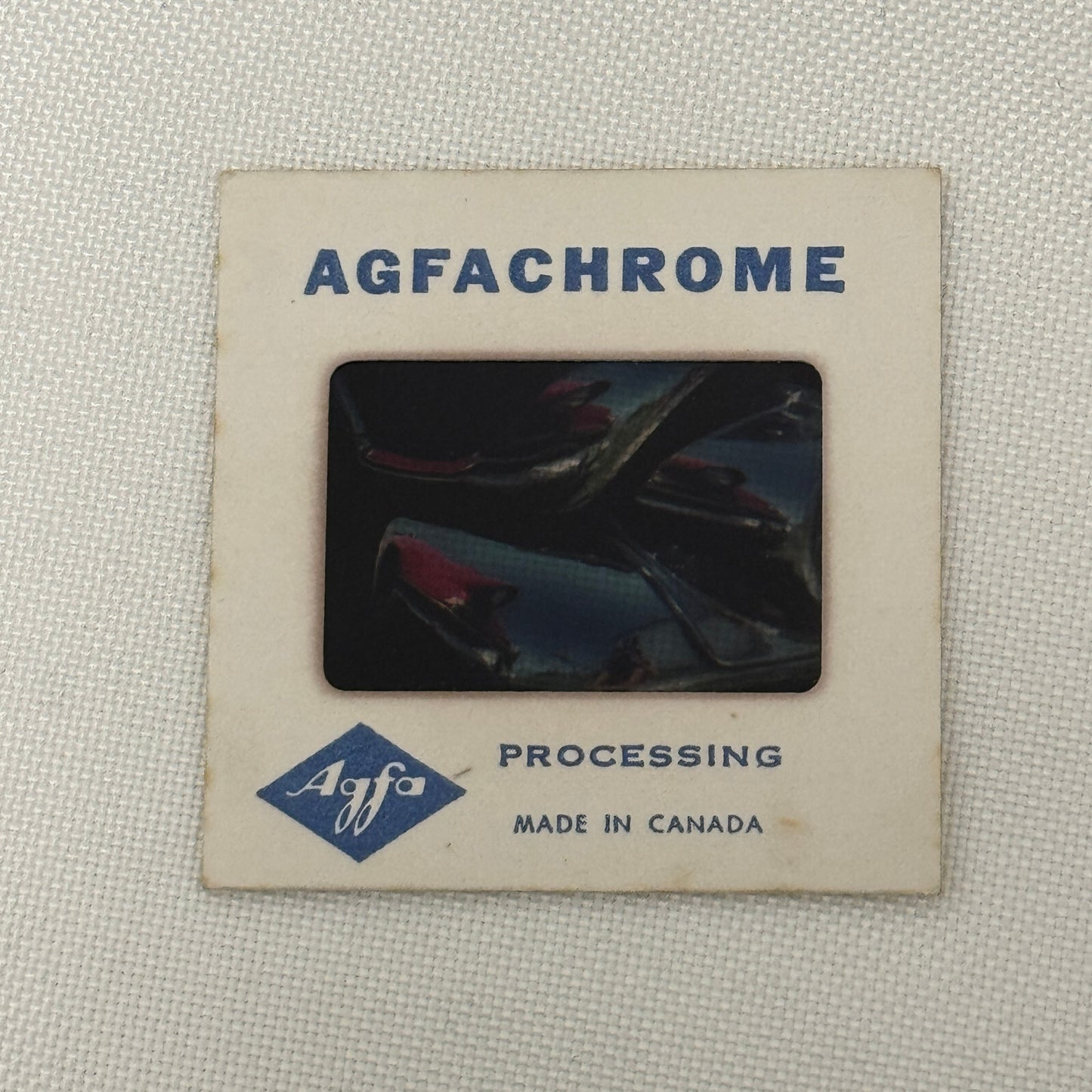 35MM Vintage Photo Slide Vintage Car Reflecting in Chrome