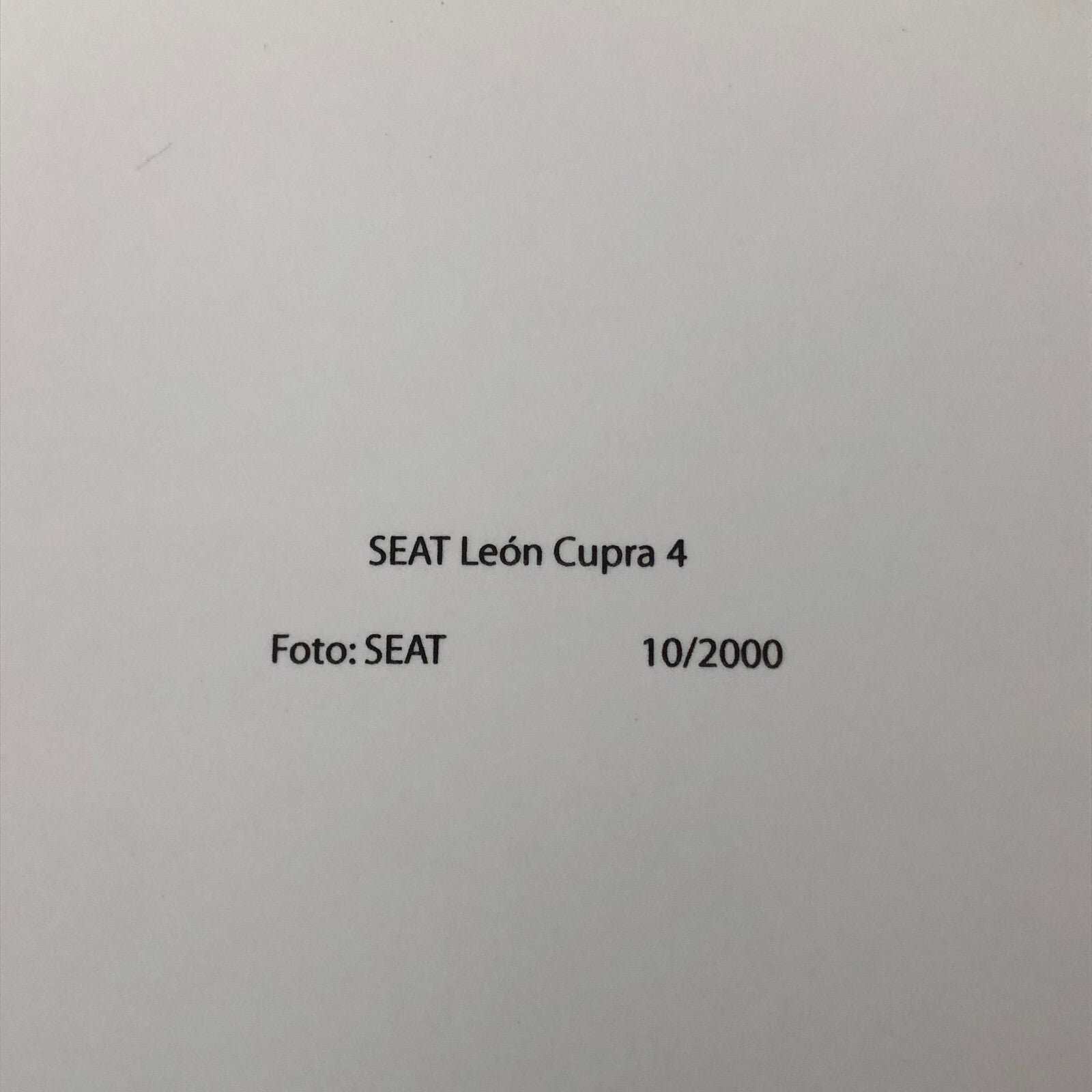 SEAT Leon Cupra 4 Car Factory Press Photo Photograph Print