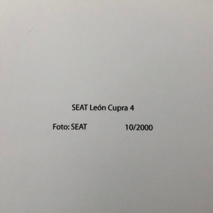 SEAT Leon Cupra 4 Car Factory Press Photo Photograph Print