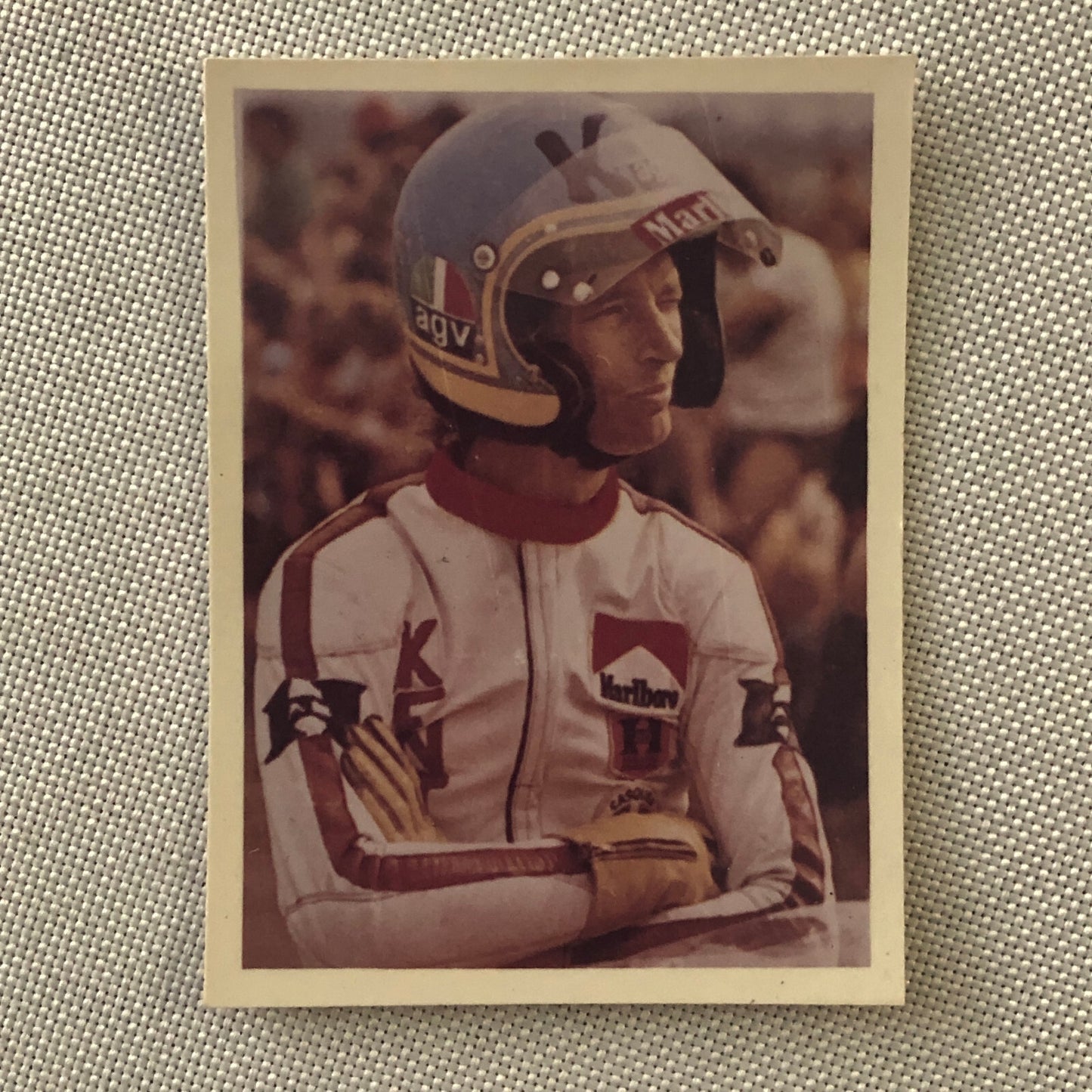 Vintage Motorcycle Racing Photo photograph Snapshot Bill Anderson ?