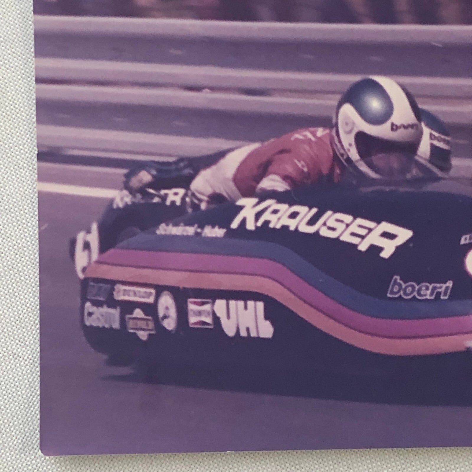 Vintage Motorcycle Racing Photo Photograph Print Germany Sidecar Side Car