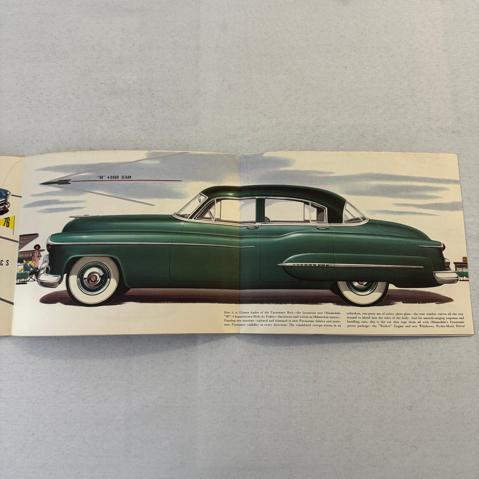 Oldsmobile Sales Brochure Catalog 76 88 98 Coupe Sedan Convertible 1950 1951