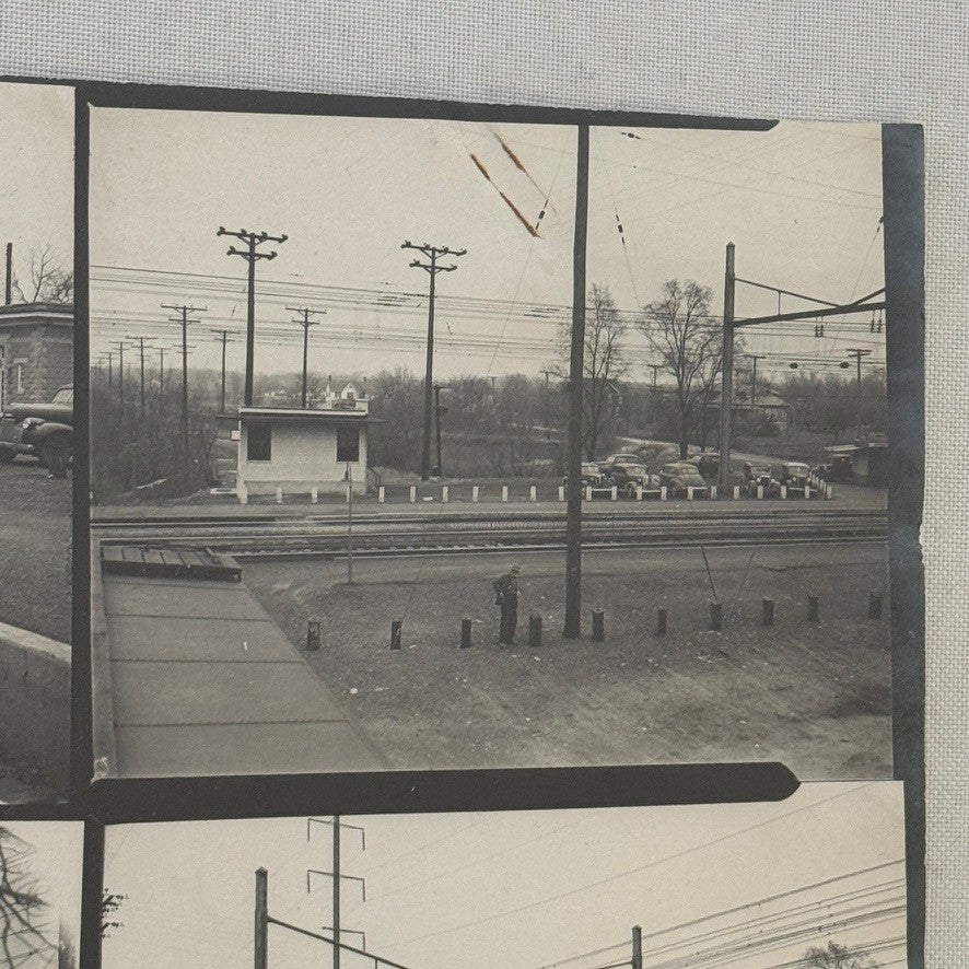 Vintage Pennsylvania Railroad Photo Contact Sheet Photograph Al Paul Lefton