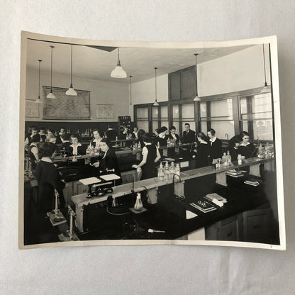 Vintage Montreal High School Photo Photograph Science West Hill Highschool 1937