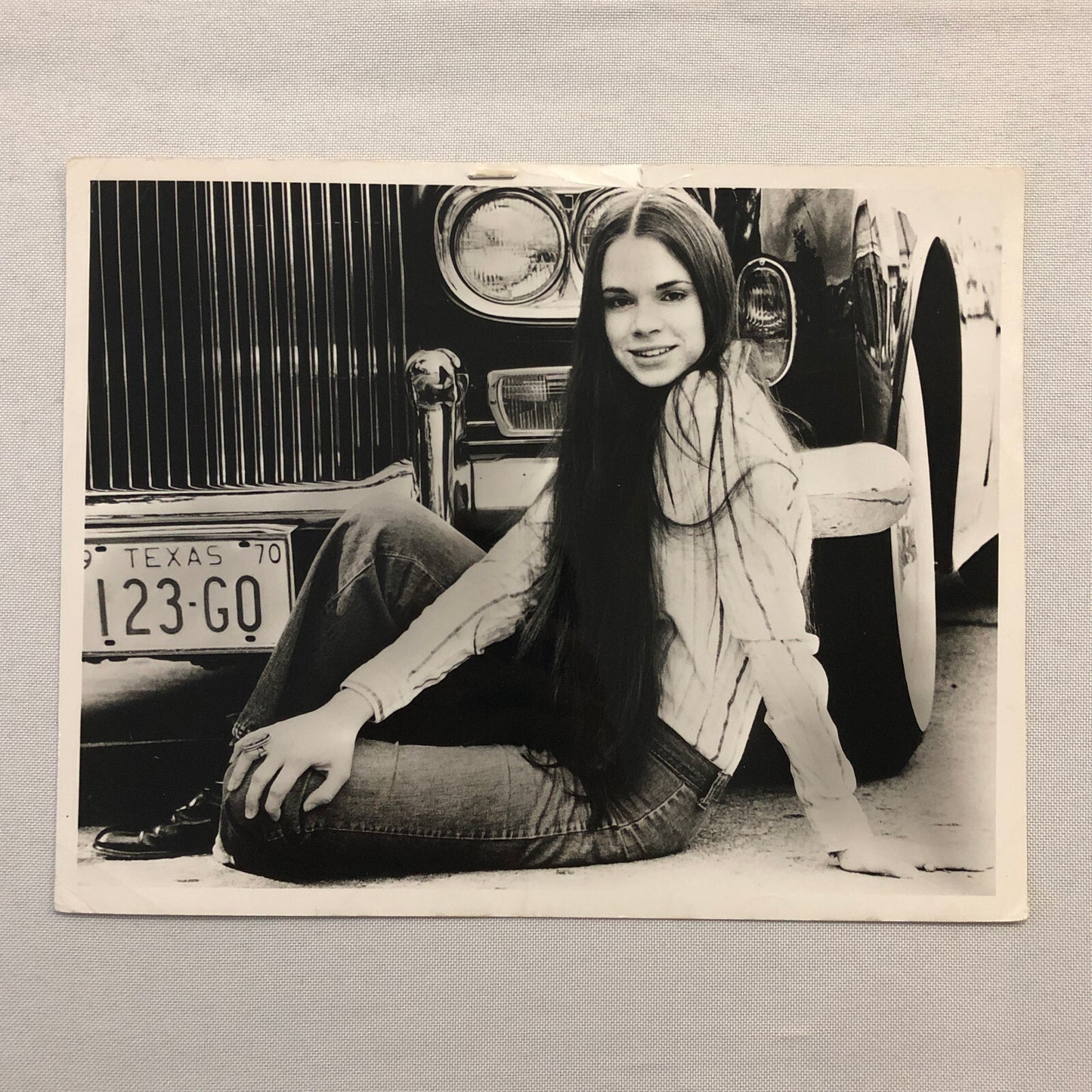 Hollywood Movie Star Actress Photo Photograph Print Unidentified Beautiful Car