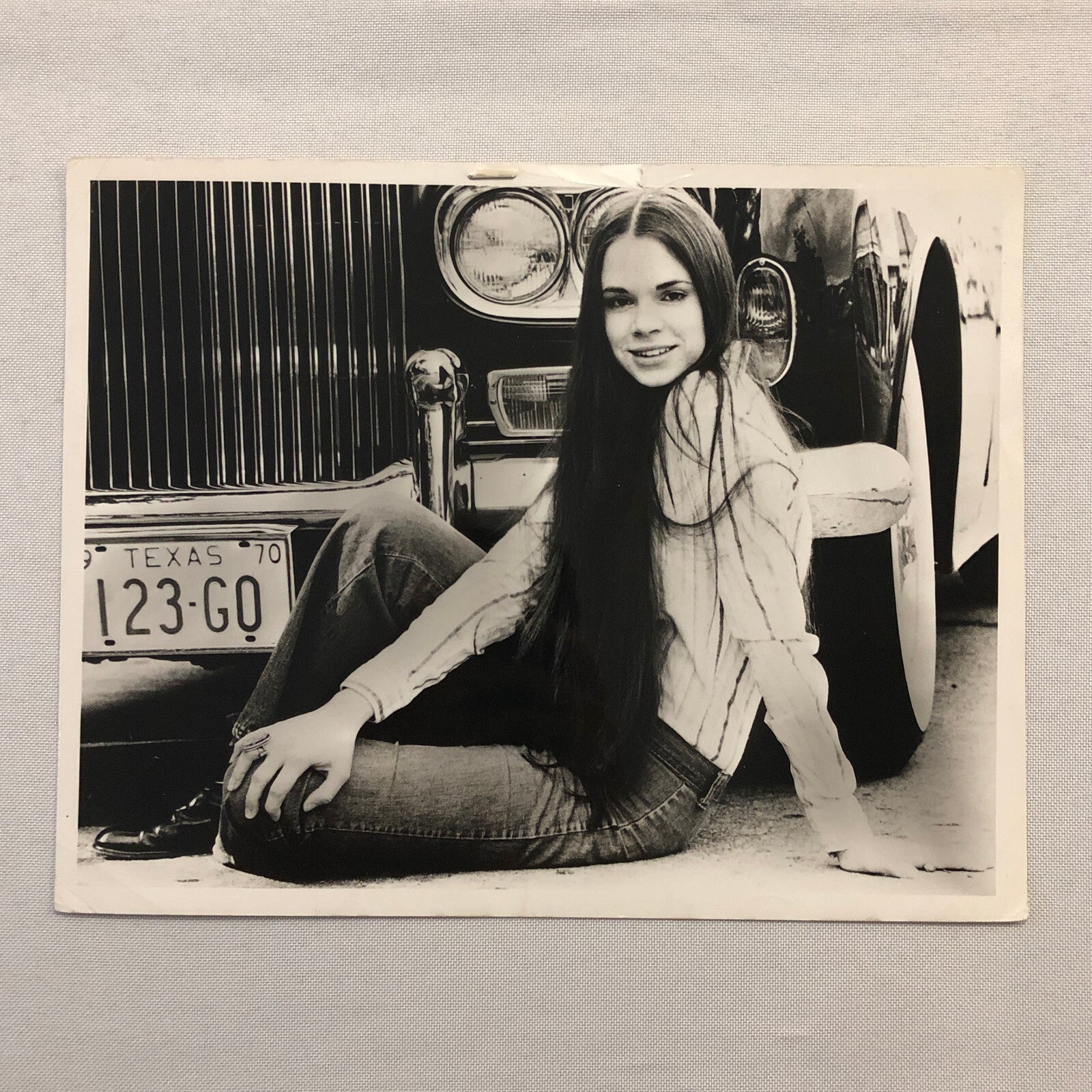 Hollywood Movie Star Actress Photo Photograph Print Unidentified Beautiful Car