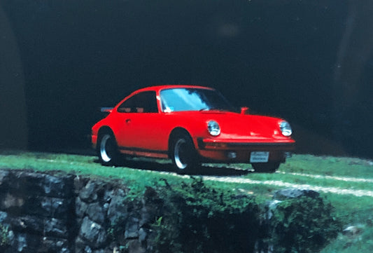 Porsche 911 Car 35mm Photo Slide Vintage 1981