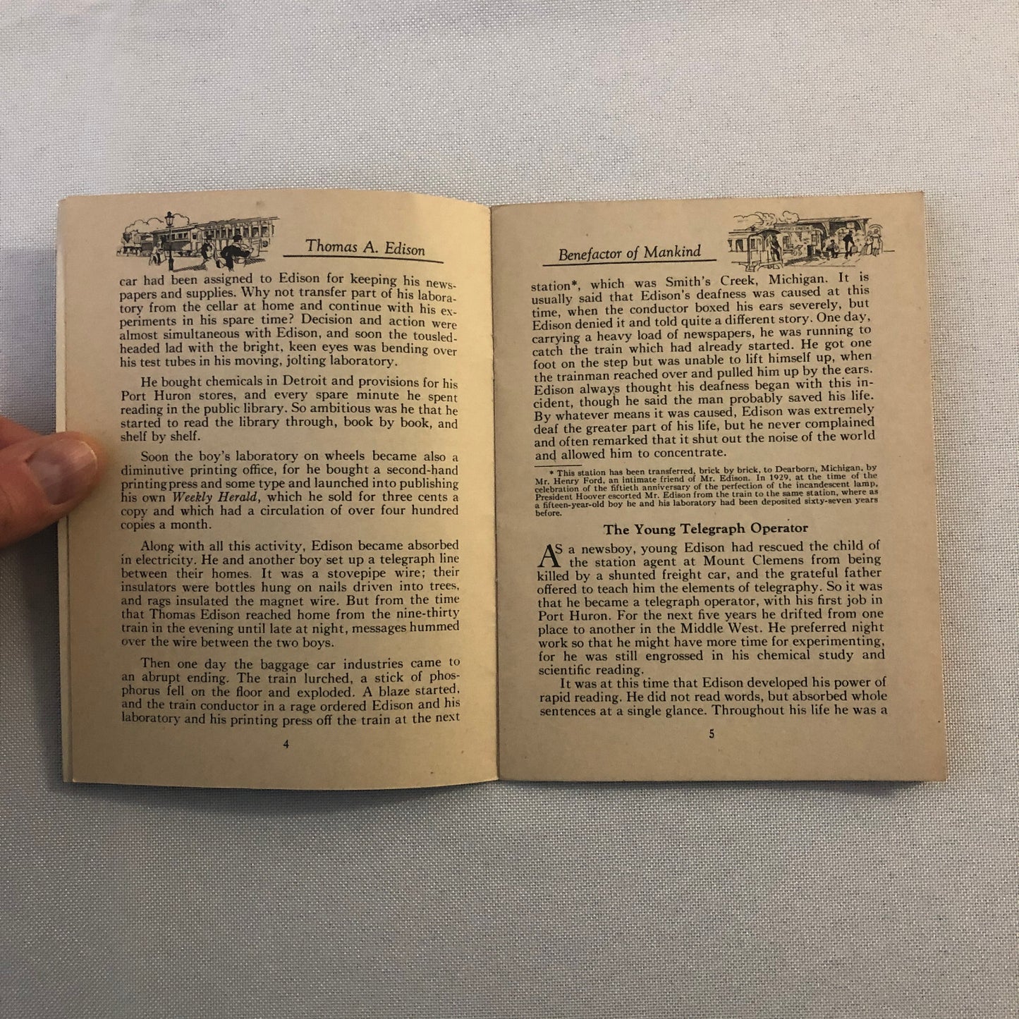 1932 John Hancock Life Insurance Company of Boston Thomas Edison Book