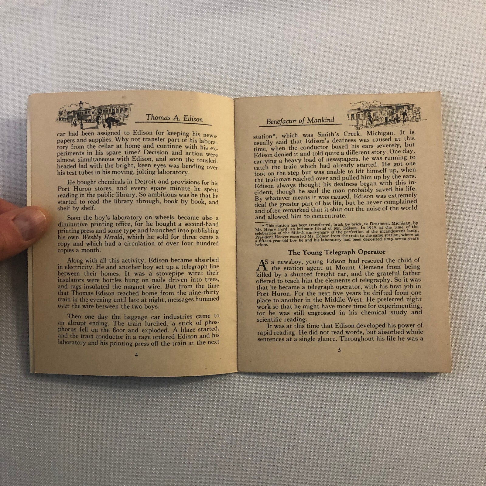 1932 John Hancock Life Insurance Company of Boston Thomas Edison Book