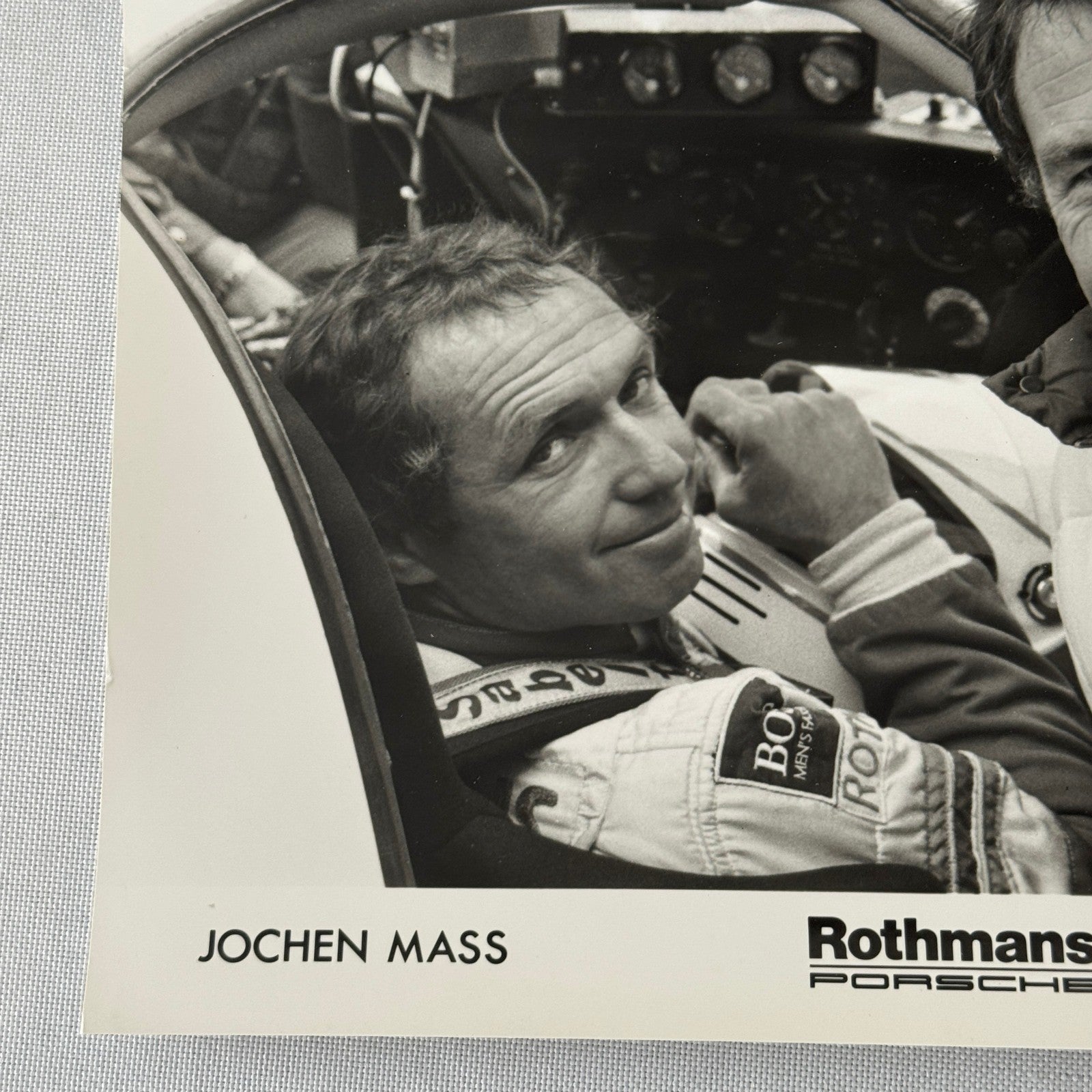 Porsche Rothmans Racing Driver Press Photo Photograph Jochen Mass Bob Wollek