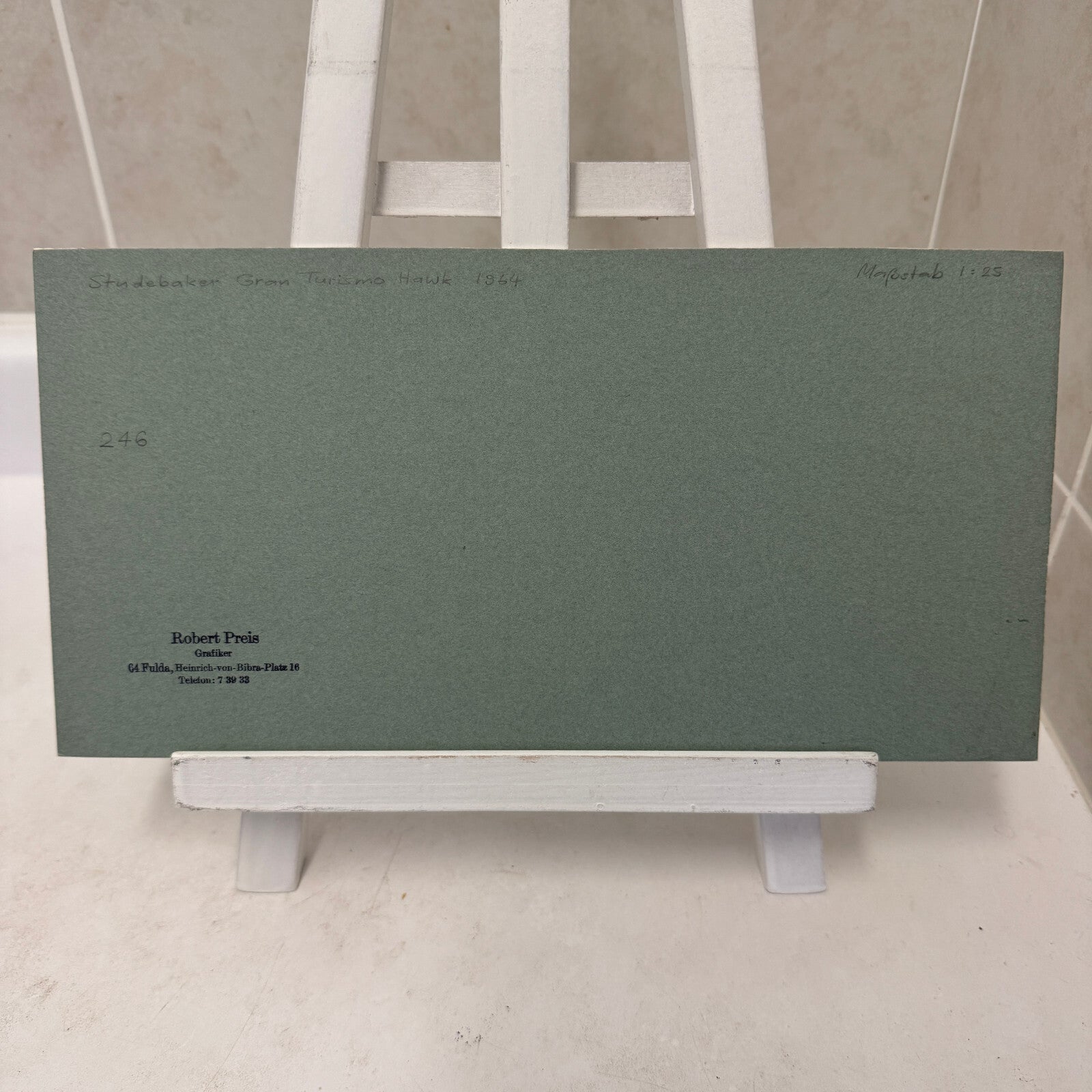 1964 Studebaker Gran Turismo Hawk Automobile Illustration Art Drawing Hand Drawn