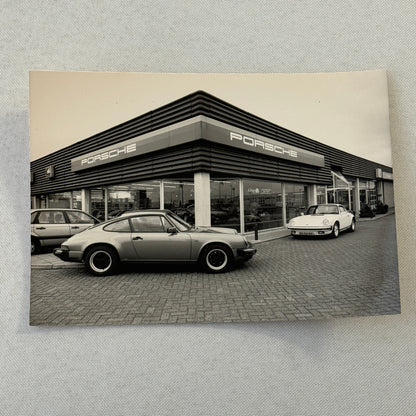 Porsche 911 at Dealership Photo Photograph Print Vintage 1988