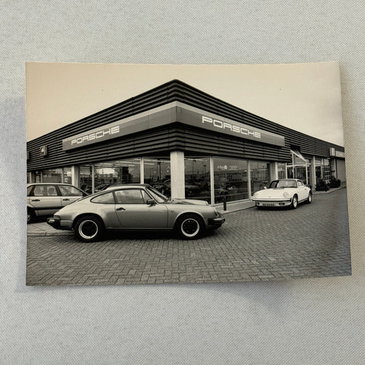 Porsche 911 at Dealership Photo Photograph Print Vintage 1988