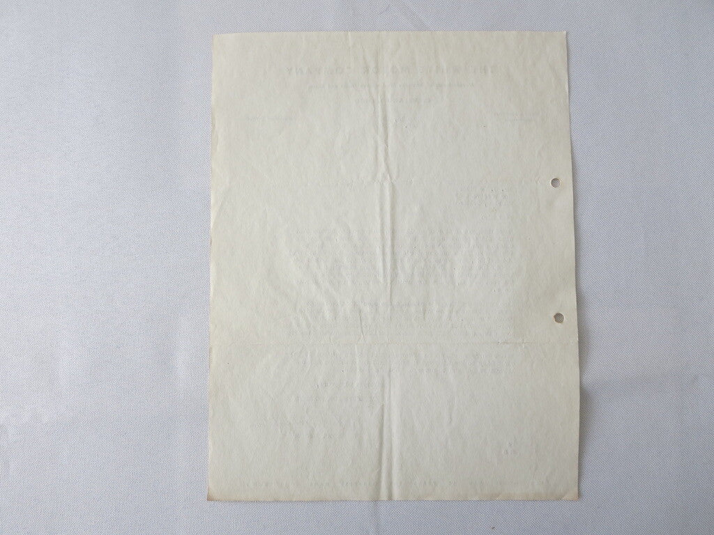 1946 White Motor Company Letter Letterhead Document White Truck 