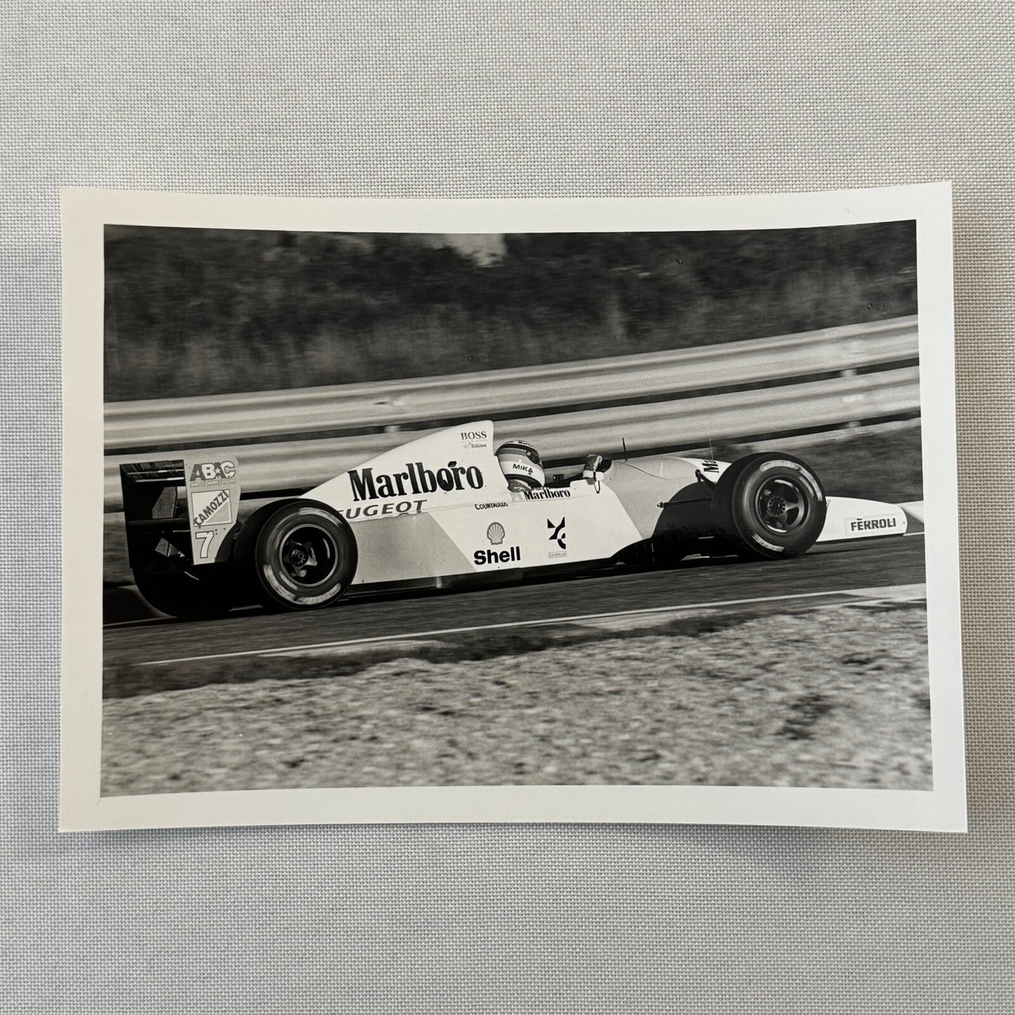 Mika Hakkinen Marlboro Peugeot Racing Car Photo Photograph