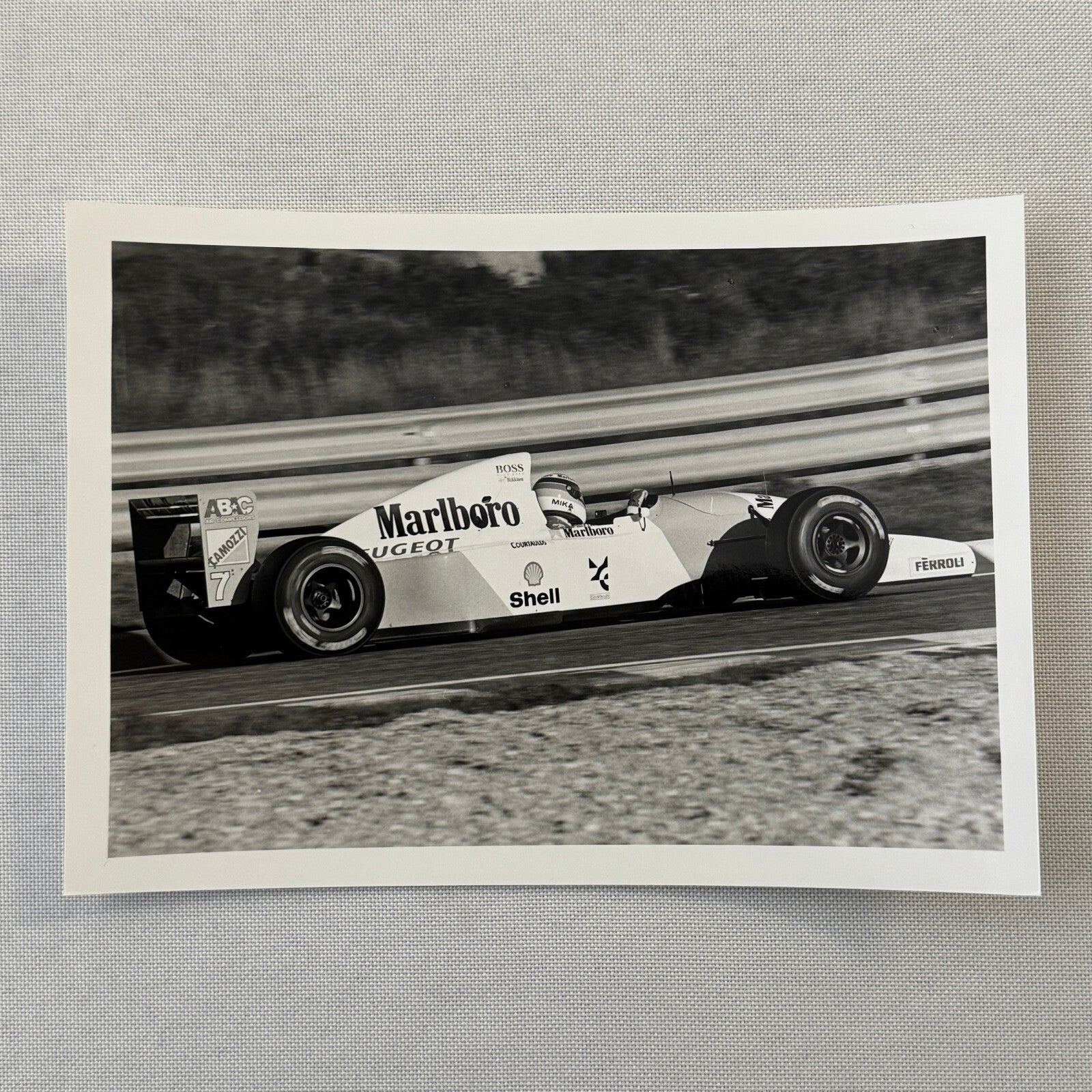 Mika Hakkinen Marlboro Peugeot Racing Car Photo Photograph