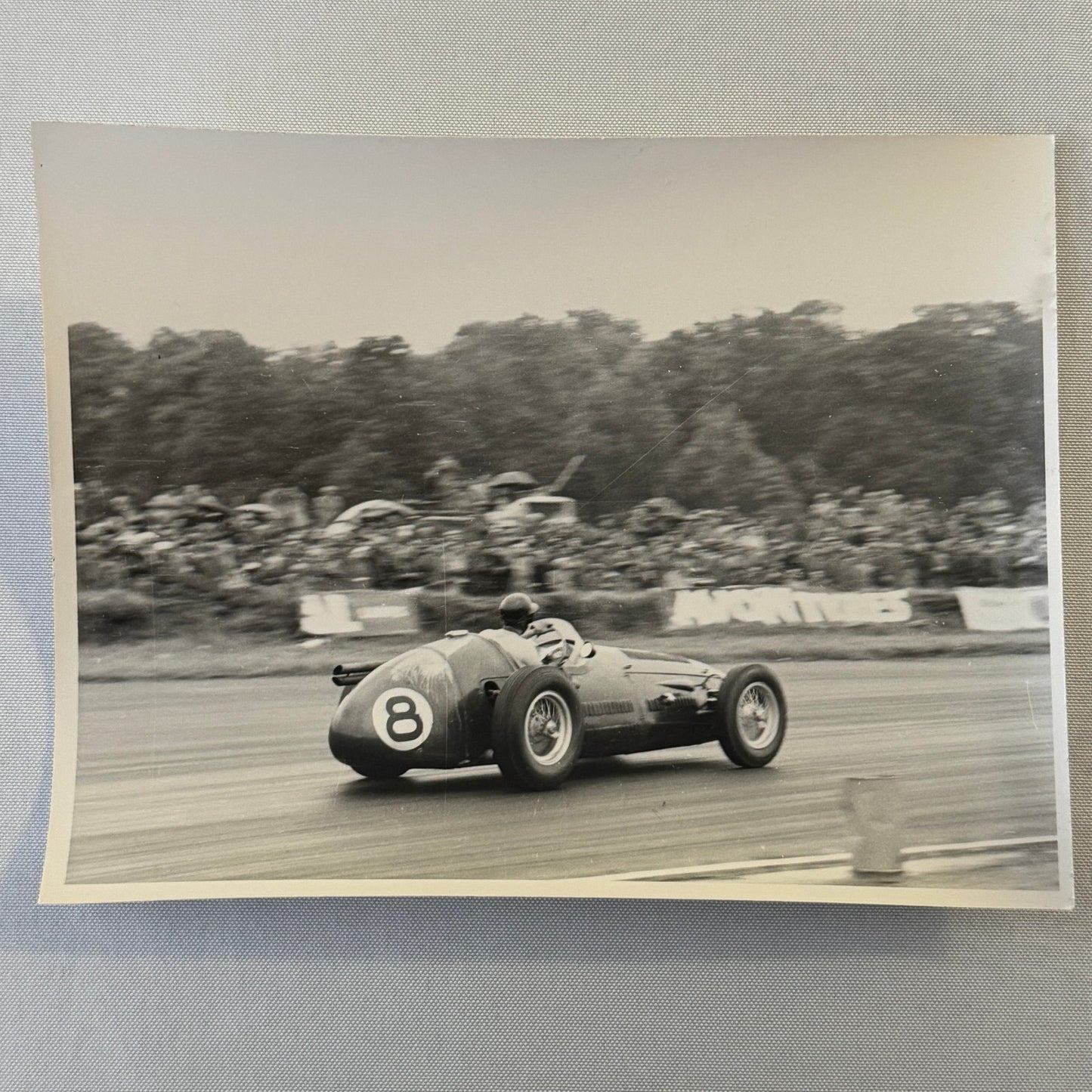 Vintage Racing Photo Photograph 1954 British Grand Prix Maserati 250F Wharton