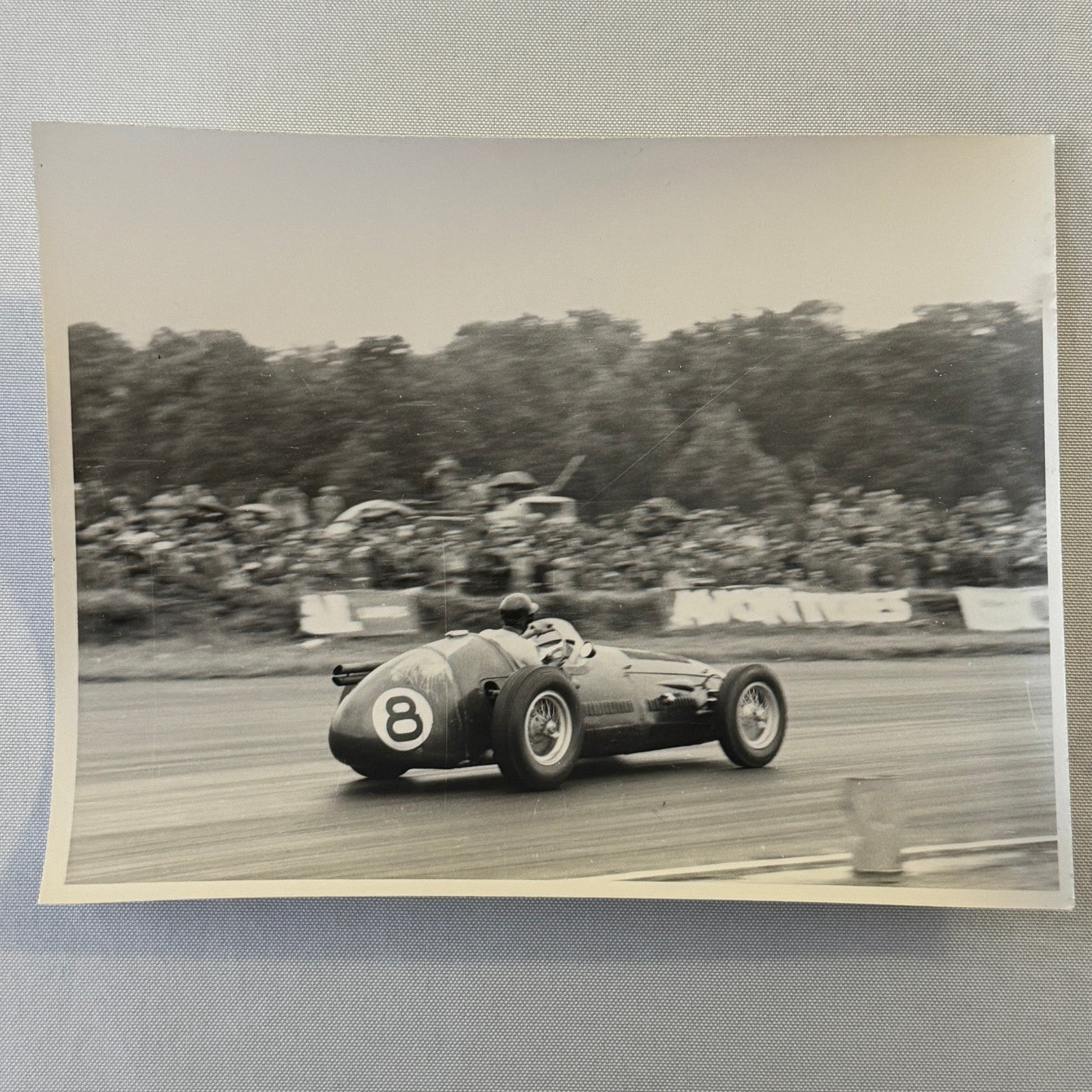 Vintage Racing Photo Photograph 1954 British Grand Prix Maserati 250F Wharton