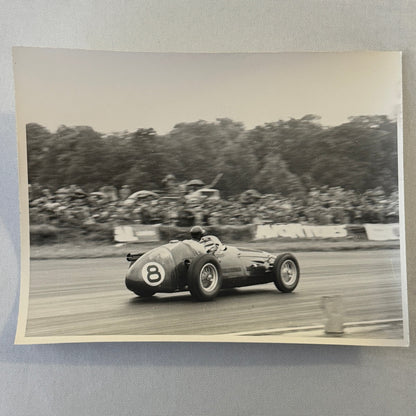 Vintage Racing Photo Photograph 1954 British Grand Prix Maserati 250F Wharton