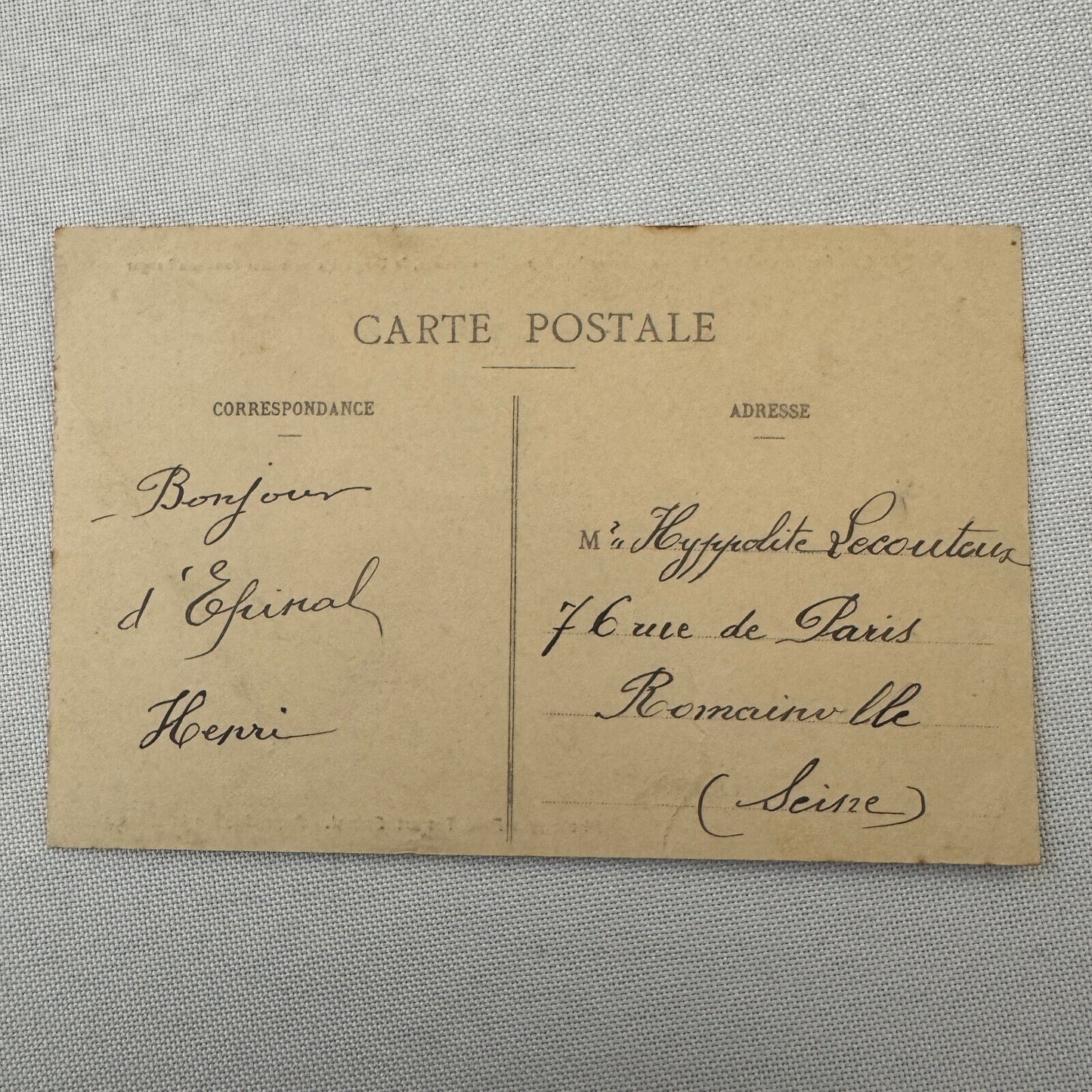 Vintage Zeppelin Airship Dirigible Postcard Post Card French Captaine Ferber