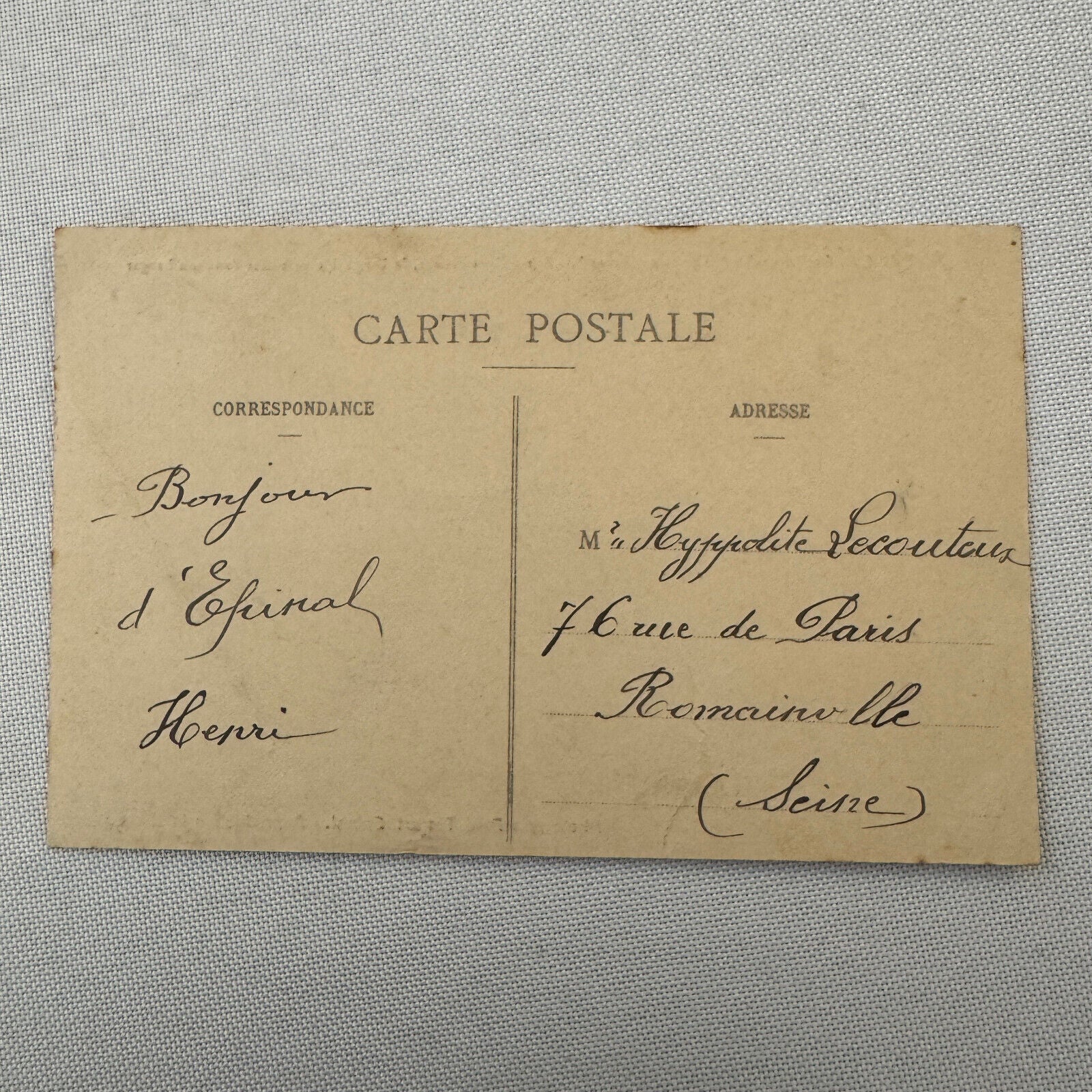 Vintage Zeppelin Airship Dirigible Postcard Post Card French Captaine Ferber