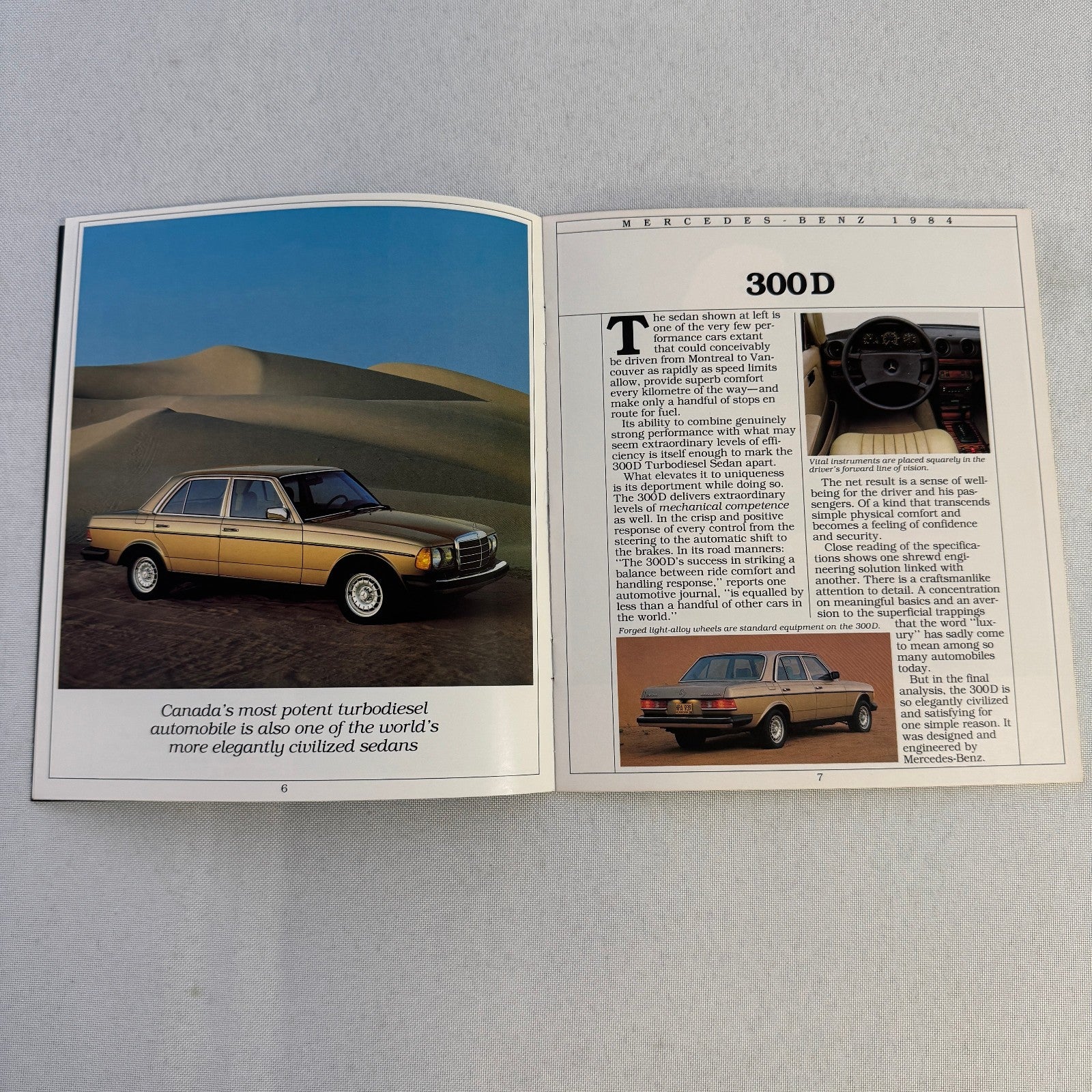 1984 Mercedes Benz Brochure Catalog 500SEC 380 SL 500 SEC SEL 380SE 300SD 300TD