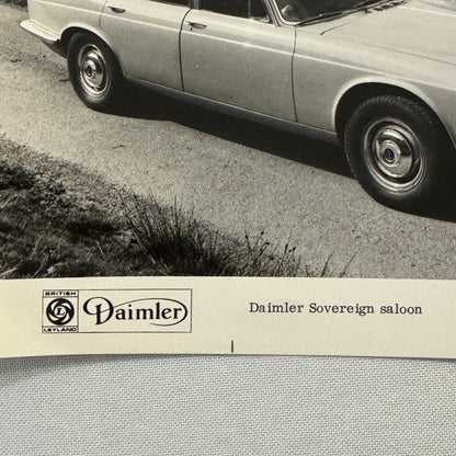 Daimler Sovereign Saloon Car Factory Press Photo Photograph Jaguar Sovereign