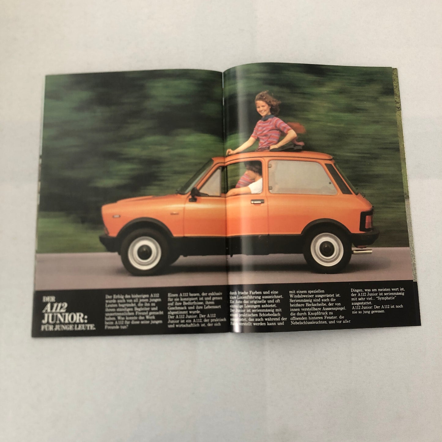 Autobianchi A112 Elegant Abarth Junior XEL Car Sales Brochure Catalog GERMAN