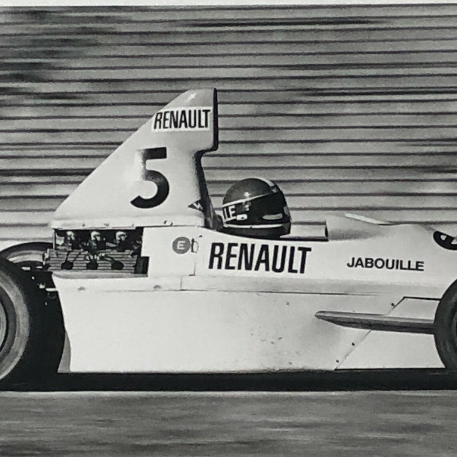 Vintage 1976 Formula 2 F2 Hockenheim Racing Photo Photograph Renault Jabouille