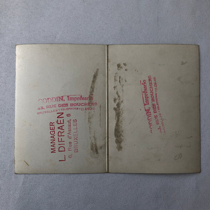 Circus Bicycle Act Photo Card Arnold & Delfini Comp Belgium Bike