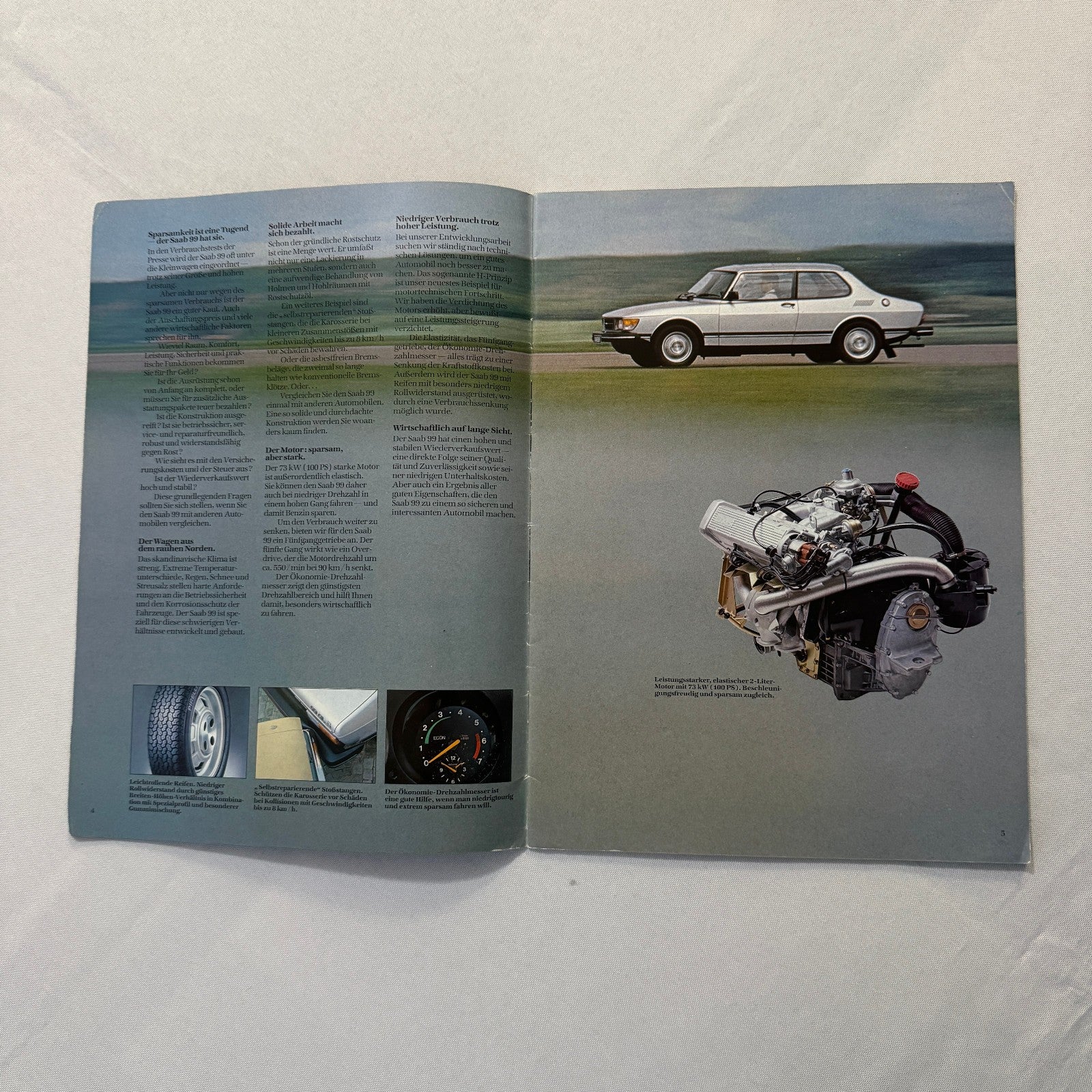 1983 Saab 99 Car Sales Brochure Catalog Advertising Vintage GERMAN Language