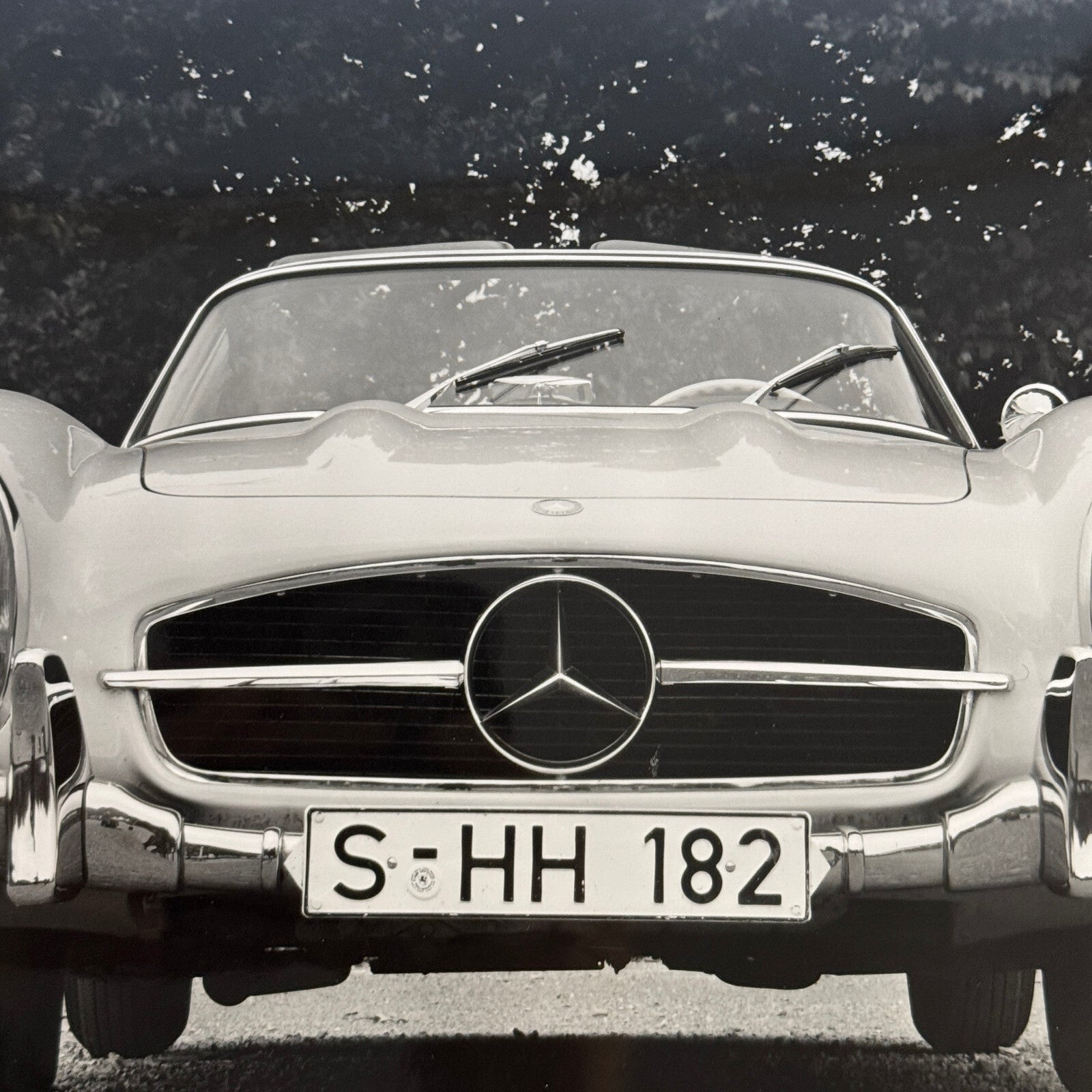 Mercedes Benz 300 SL Car Factory Photo Photograph Print Vintage