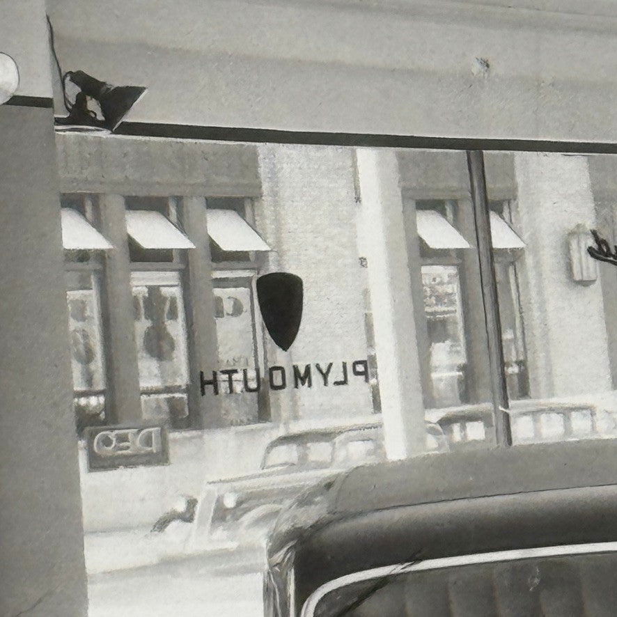 Vintage Car Dealership Photo Photograph Plymouth Chrysler Air Flow Modern Print